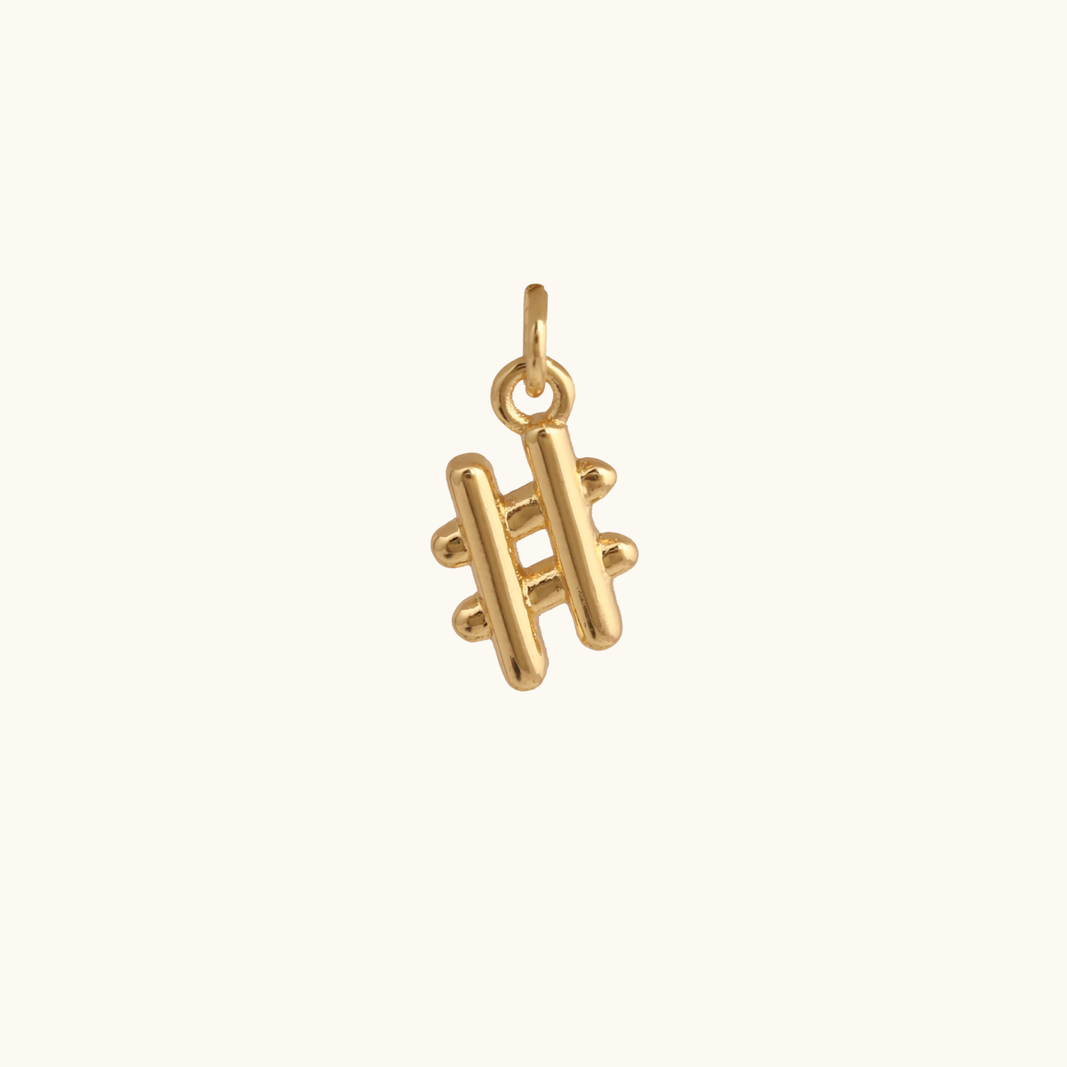 Nell 18K gold-plated miniature ladder pendant charm by Belliora