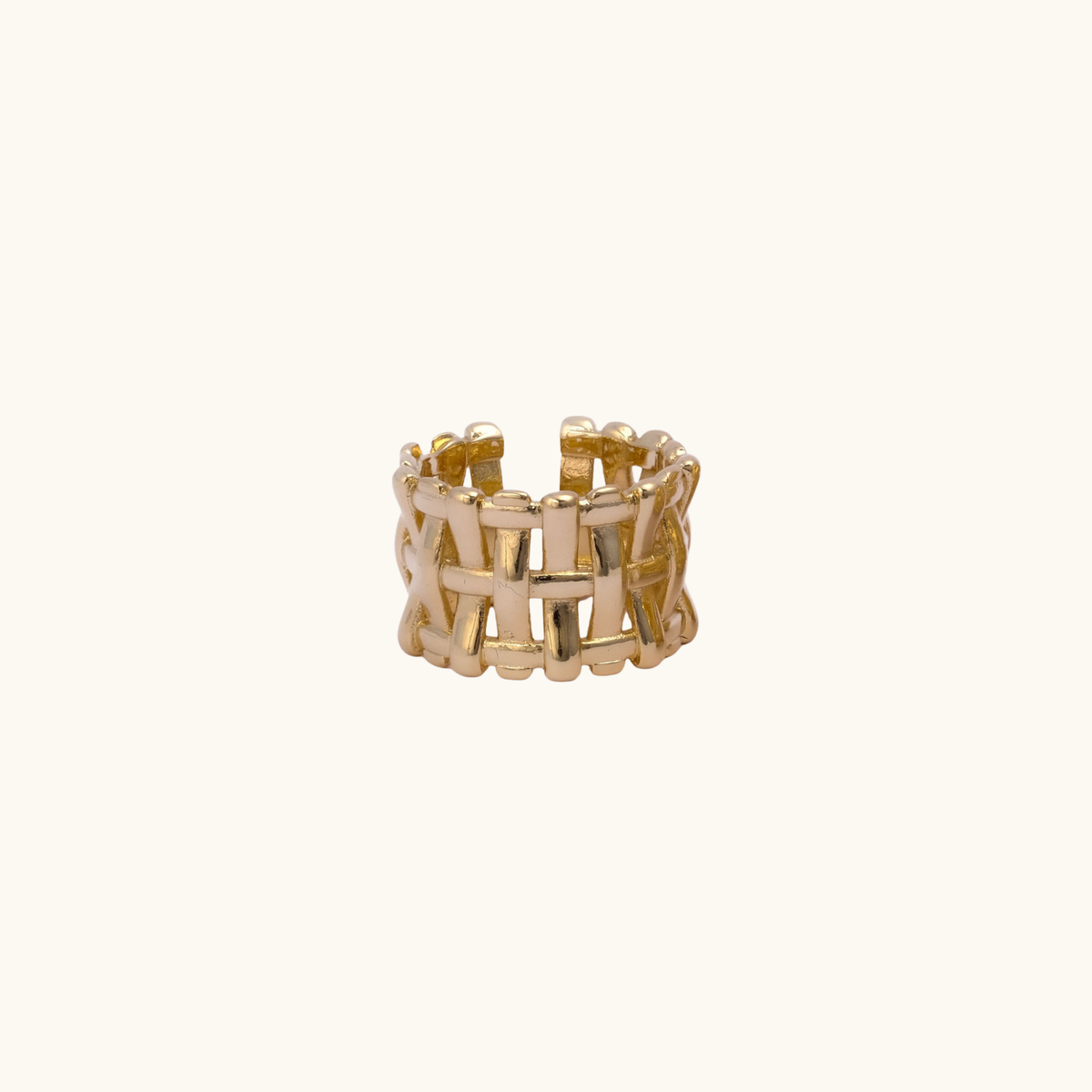 Cleo - Woven Basket Ring